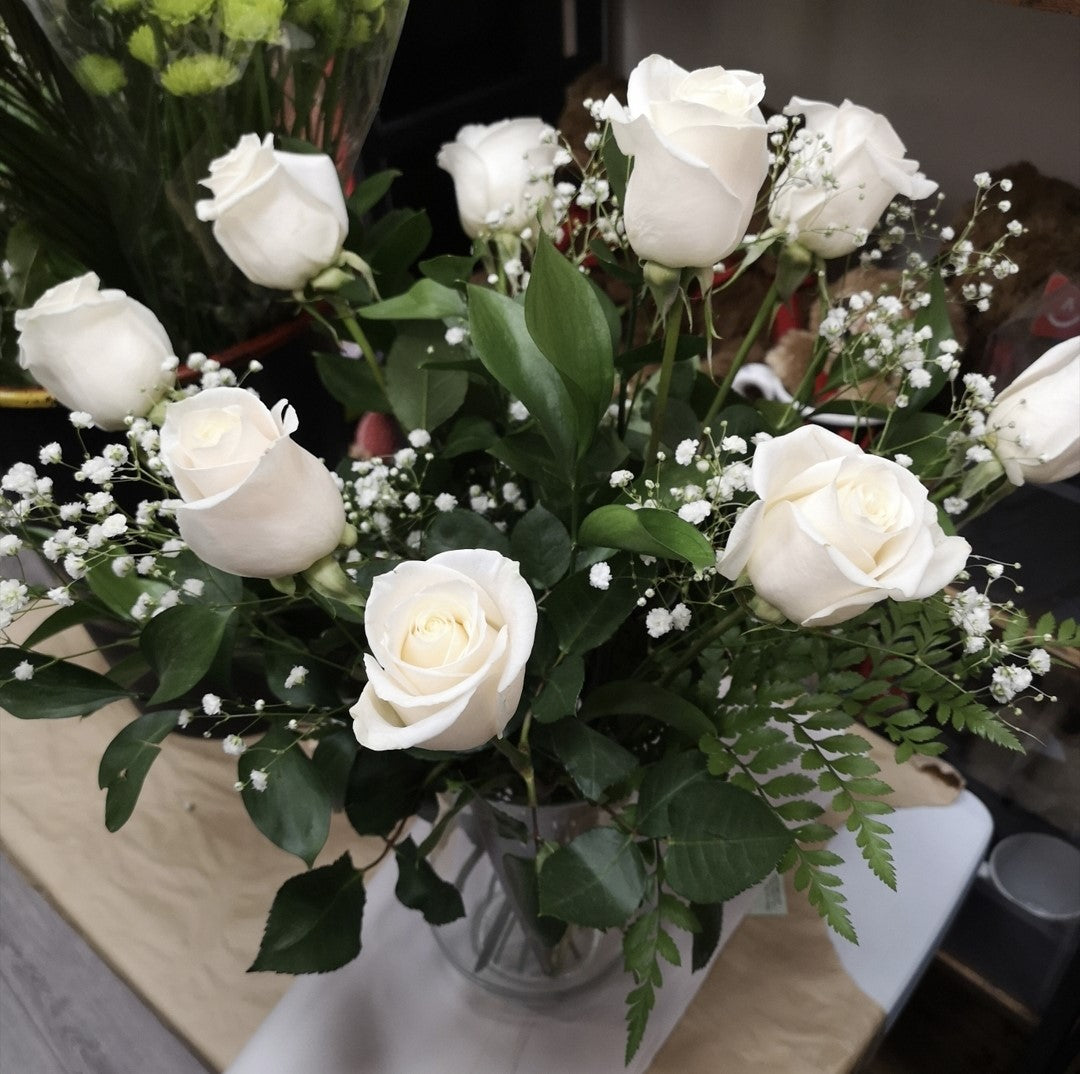 Luxury White Rose Bouquet