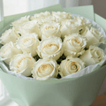 Elegant White Rose Bouquet