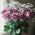 Luxury Purple Rose Vase Arrangement