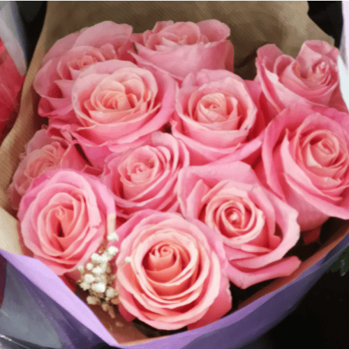 Elegant Pink Rose Bouquet