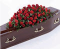Forever Remembered Red Casket Spray